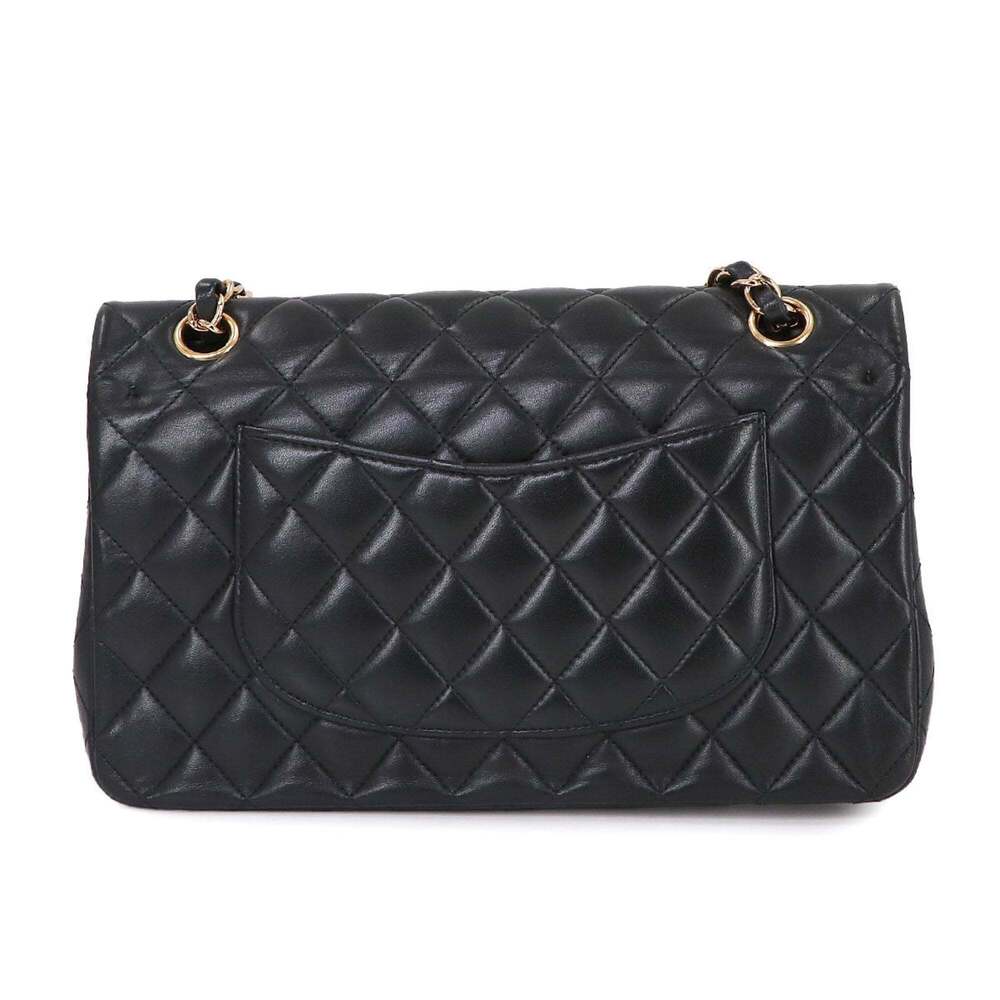 CHANEL Matelasse 25 Chain Shoulder Handbag in Black Lambskin with Gold Hardwa... - Picture 3 of 10